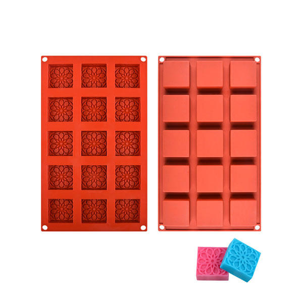 Silicone Patterned Squares Mould