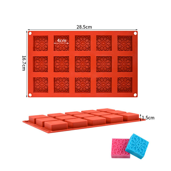 Silicone Patterned Squares Mould - Image 3