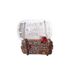 Silicone Wooden Home Sweet Home Mould