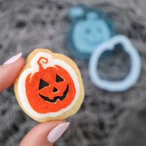 Sweet Stamp Halloween Mini Stamp & Cut - Creepy Pumpkin