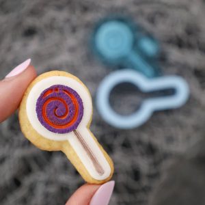 Sweet Stamp Halloween Mini Stamp & Cut - Swirl Lollipop