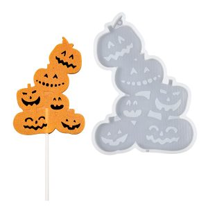 Silicone Pumpkin Stack Lollipop Mould
