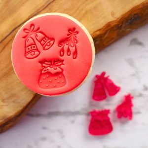 Sweet Stamp Embosser Elements - Bells, Pudding, Mistletoe