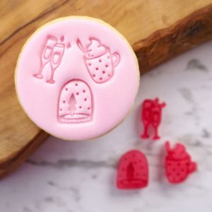 Sweet Stamp Embosser Elements - Glasses, Snowglobe, Hot Cocoa