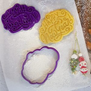 Happy New Year Swirl Cookie Cutter