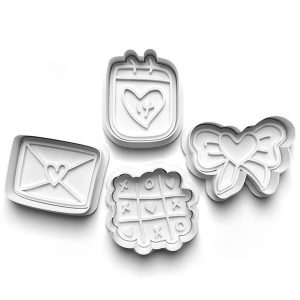 Valentines 14th Feb Cookie Cutter Set