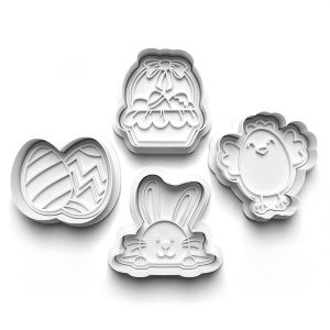 Easter Basket & Bunny Cookie Cutter Set