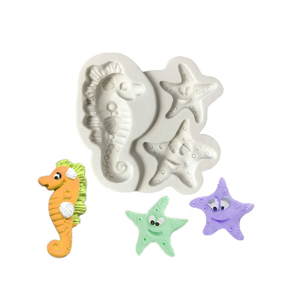 Silicone Sea Horse & Star Fish Mould