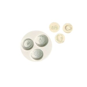 Silicone Eid Tri Mini Disks Mould