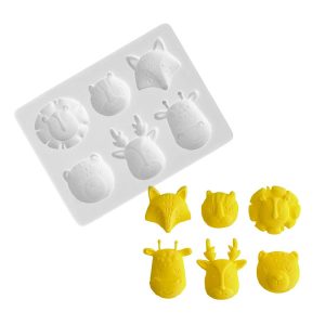 Silicone Animal Faces Mould