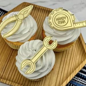 Acrylic Cupcake Charm Set Handyman