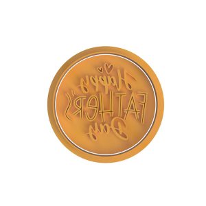 Happy Fathers Day Round Cut & Press