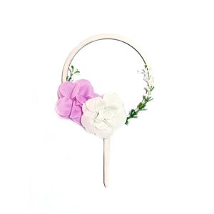 Cake Topper Floral Wreath