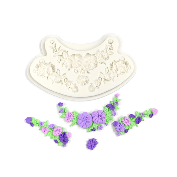 Silicone Double Floral Swags Mould