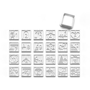 Advent Calendar Blocks Cookie Cutter Set