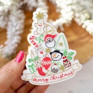 Sweet Stamp Outboss Stamp & Cut - Christmas Gift Tree