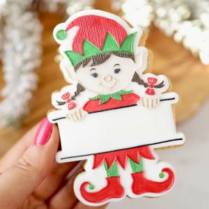 Sweet Stamp Outboss Stamp & Cut - Elf Girl Personalised