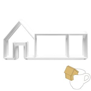 Mini Gingerbread House Cup Sitter Cookie Cutter