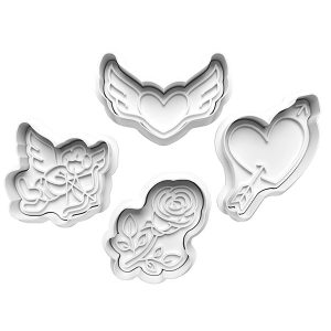 Cupid Rose Cookie Cutter Set