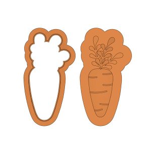 Carrot Deboss Cookie Cutter