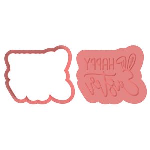 Happy Easter Ears Deboss Cookie Cutter