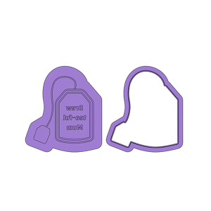 Brew Tea-Ful Mum Deboss Cookie Cutter