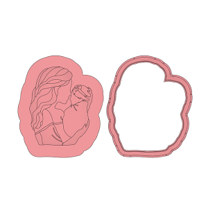 Mum & Baby Deboss Cookie Cutter