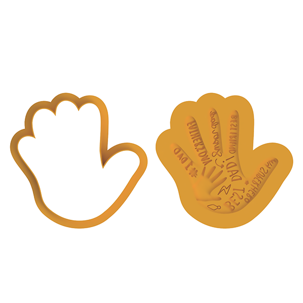Best Dad Hand Deboss Cookie Cutter