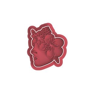 Tropical Floral Lady Cut & Press