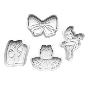 Ballet Theme Cookie Cutter Set 2