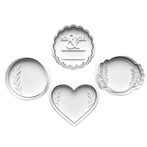 Custom Wedding Cookie Cutter Set
