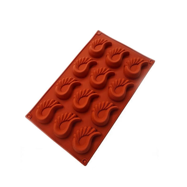 Silicone Peacock Feather Dessert Mould