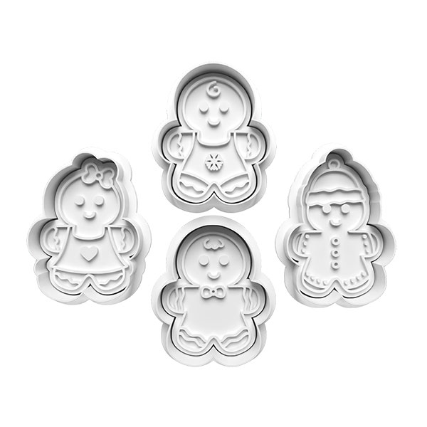 Dress Up Gingerbread Man Cookie Cutter Set