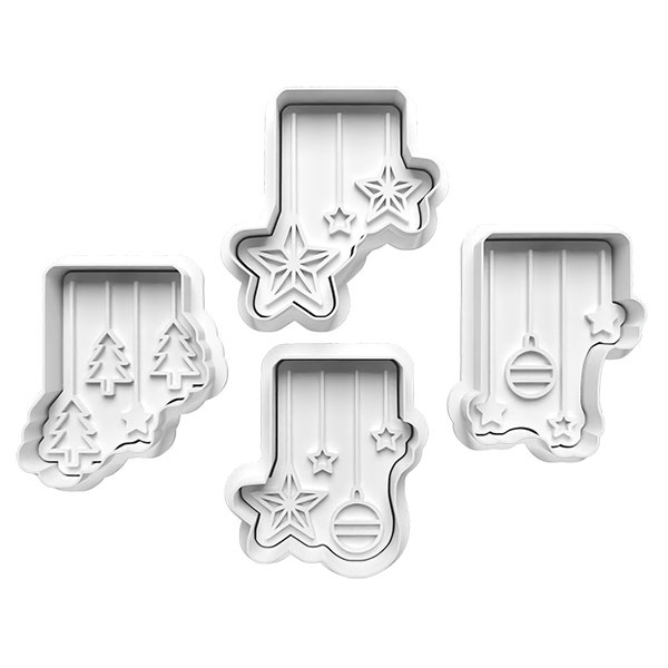 Christmas Hanging Ornaments Cookie Cutter Set