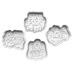 Halloween Slogan Cookie Cutter Set