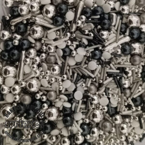 Sprinkle Mix Black Tie Sparkle 100g Bottle