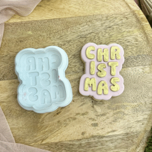 Alternative view of Bubble Font Christmas Deboss Cookie Cutter