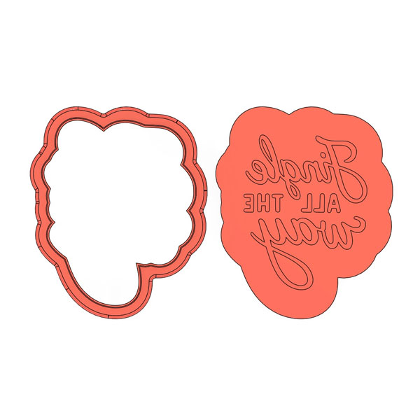 Jingle All The Way Deboss Cookie Cutter