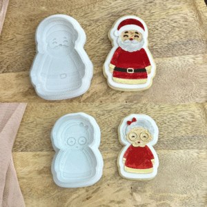 Alternative view of Mr & Mrs Claus Deboss Cookie Cutter Set