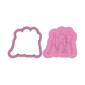 KPop Girls Silhouette Deboss Cookie Cutter