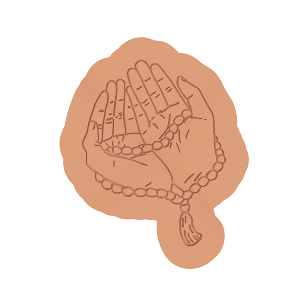 Praying Hands Deboss Cookie Cutter