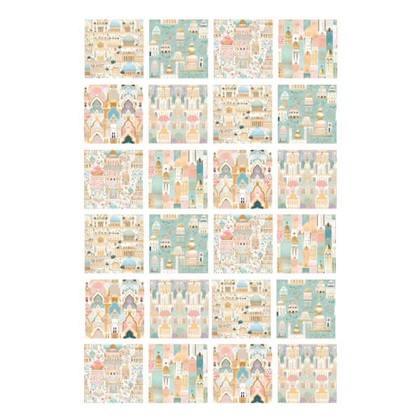 Eid Mosaic Burfee Palace Mosque Print