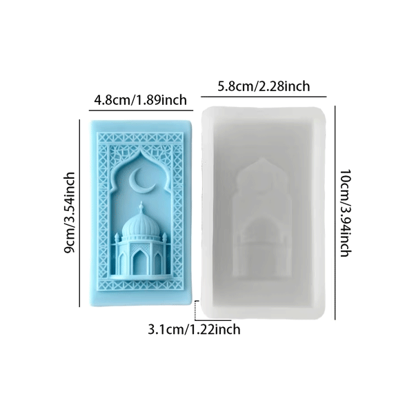Silicone Beautiful Mosque Frame Choc Mould - Image 2