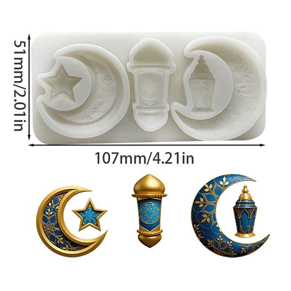 Silicone Moons & Lanterns Mould - Image 2