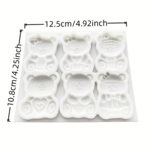 Alternative view of Silicone Small Teddy Bears Mould