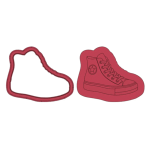 High Top Sneaker Deboss Cookie Cutter