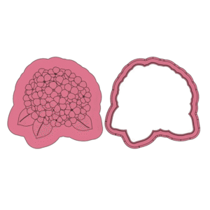 Hydrangea Deboss Cookie Cutter
