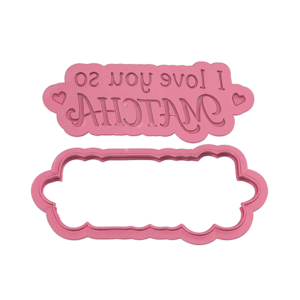 I Love You So Matcha Deboss Cookie Cutter