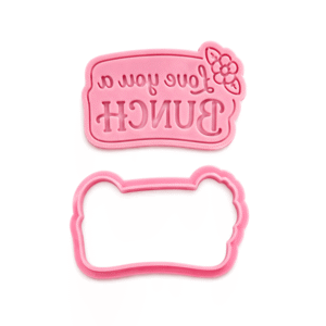 Love You a Bunch Deboss Cookie Cutter