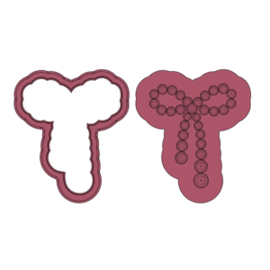 Pearl Bow Deboss Cookie Cutter